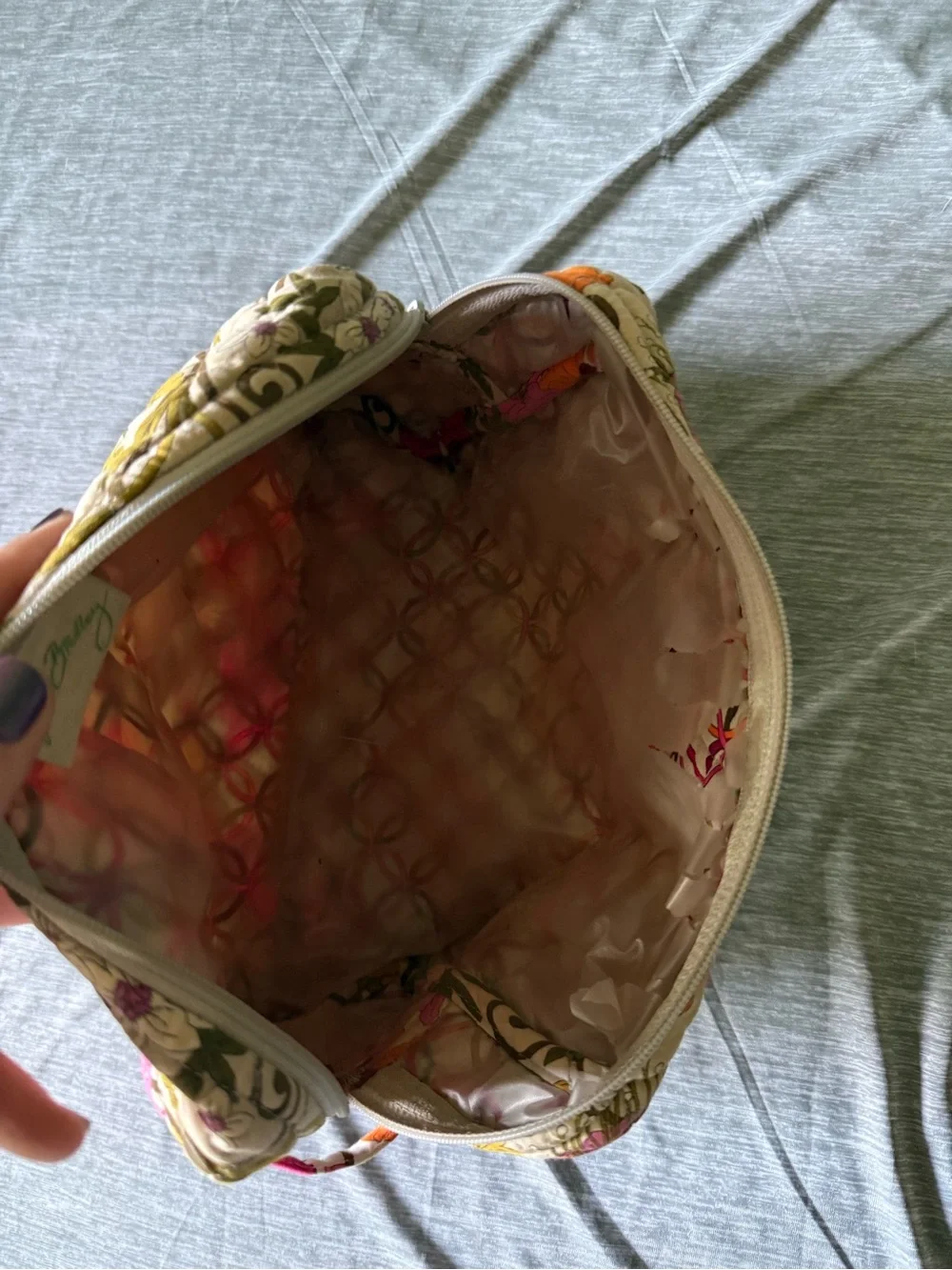 Vera Bradley Tea Garden Large Cosmetic Bag
